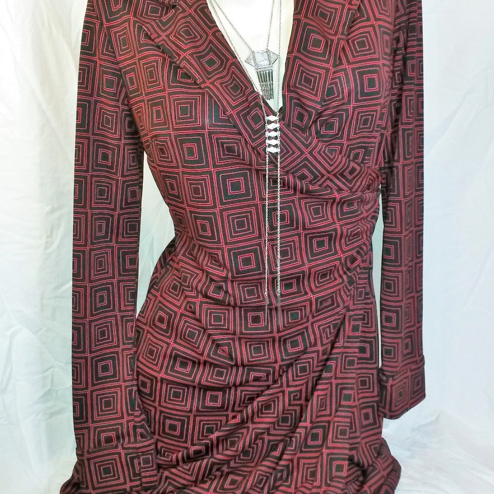 Express Geometric Pattern Dress